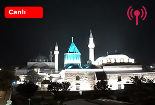 Konya Mevlana Türbe Bahçesi Canlı Mobese İzle